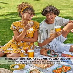 Beer Can Shaped Glasses with Glass Straw - 540ml Tumbler Cups for Coffee, Cocktails, & Beer - Crystalkart