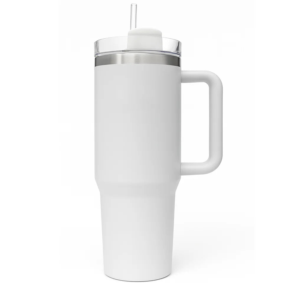 Vacuum Insulated 40oz / 1.18 L Stainless Steel Quencher Tumbler - Spill Resistant & Reusable - Crystalkart