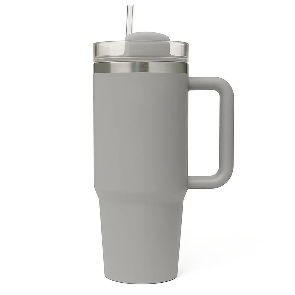 Vacuum Insulated 40oz / 1.18 L Stainless Steel Quencher Tumbler - Spill Resistant & Reusable - Crystalkart
