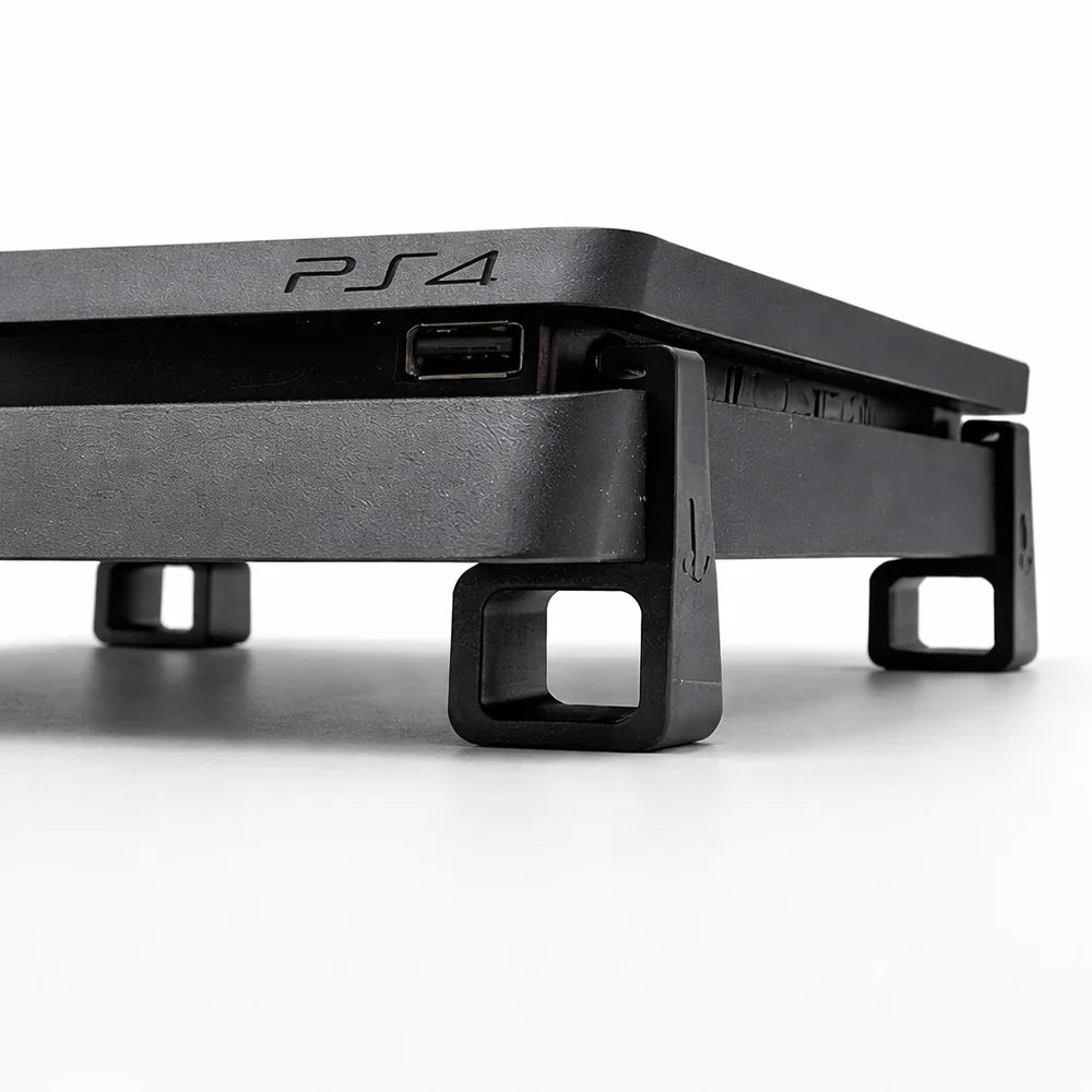 PS4 Horizontal Cooling Riser Feet Stand for PS4, PS4 Slim & PS4 Pro - Crystalkart
