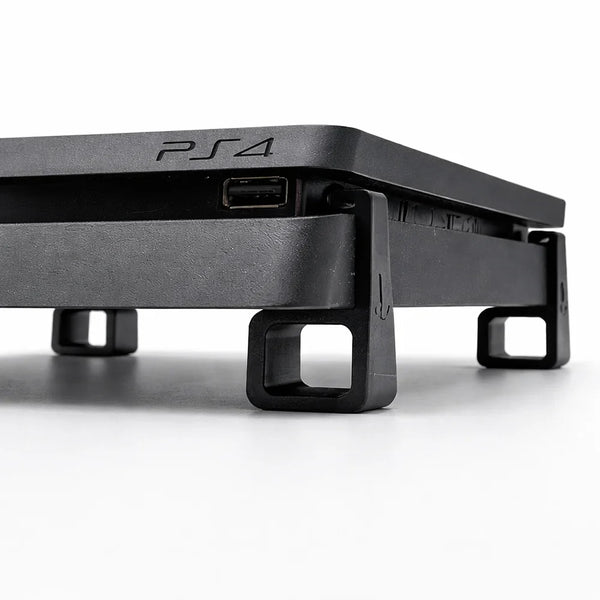 PS4 Horizontal Cooling Riser Feet Stand for PS4, PS4 Slim & PS4 Pro - Crystalkart