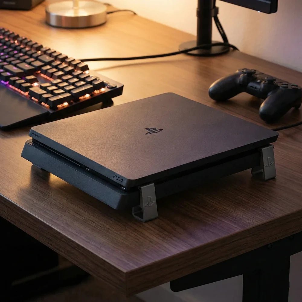 PS4 Horizontal Cooling Riser Feet Stand for PS4, PS4 Slim & PS4 Pro - Crystalkart
