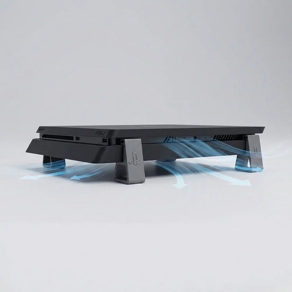 PS4 Horizontal Cooling Riser Feet Stand for PS4, PS4 Slim & PS4 Pro - Crystalkart