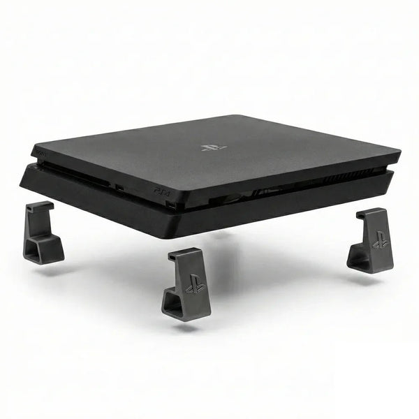 PS4 Horizontal Cooling Riser Feet Stand for PS4, PS4 Slim & PS4 Pro - Crystalkart