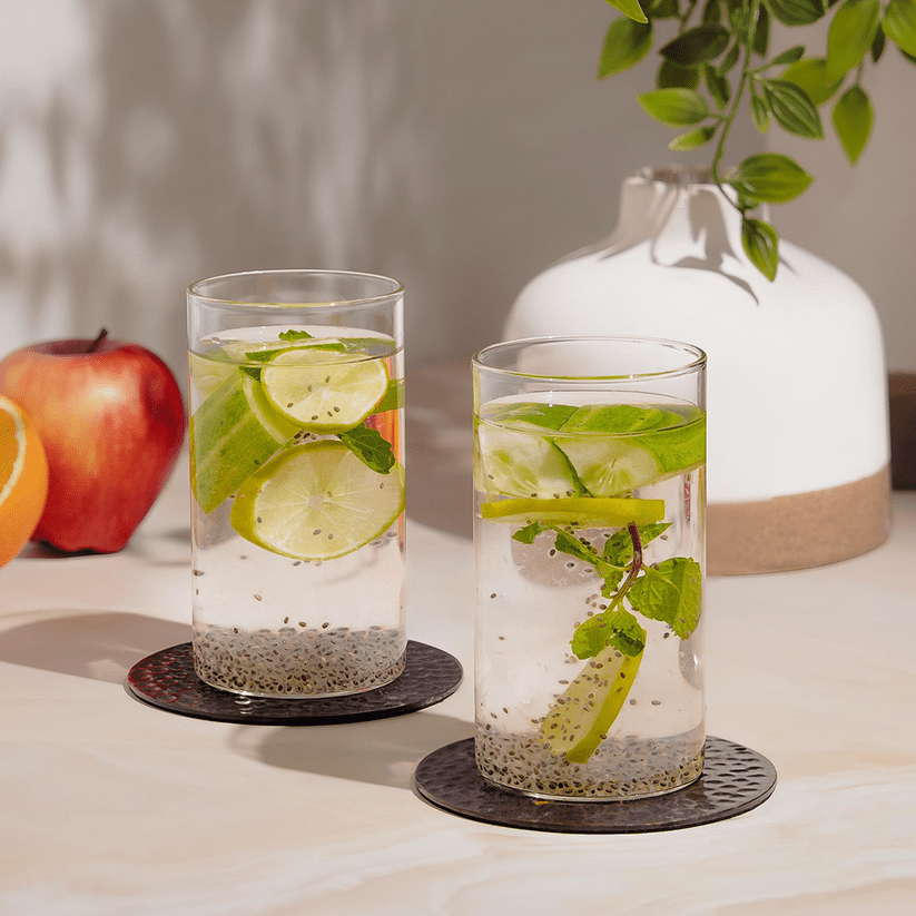 Borosil Vision Glass Set of 6 Pcs | 100% Borosilicate Glass Tumblers for Water, Cold Drinks, Juice | Flame Proof, Microwave & Dishwasher Safe | for Daily use & Gifting - Crystalkart