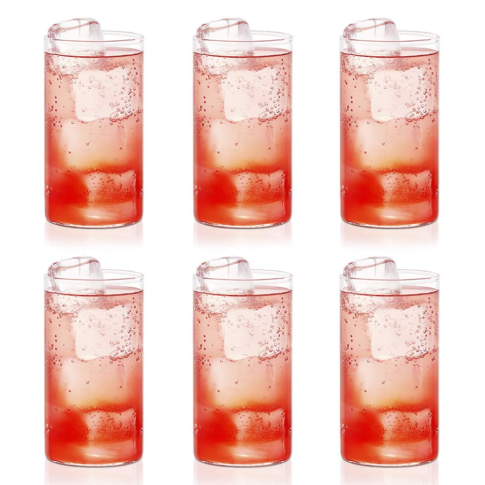 Borosil Vision Glass Set of 6 Pcs | 100% Borosilicate Glass Tumblers for Water, Cold Drinks, Juice | Flame Proof, Microwave & Dishwasher Safe | for Daily use & Gifting - Crystalkart Main image