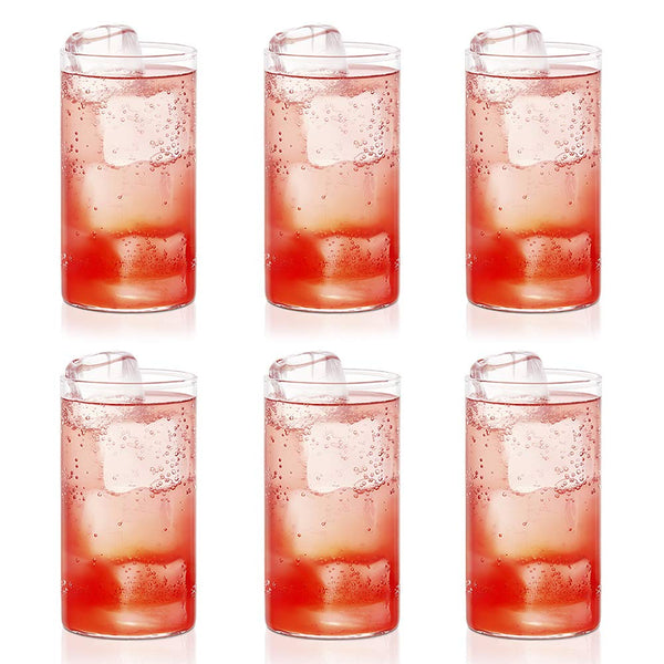 Borosil Vision Glass Set of 6 Pcs | 100% Borosilicate Glass Tumblers for Water, Cold Drinks, Juice | Flame Proof, Microwave & Dishwasher Safe | for Daily use & Gifting - Crystalkart