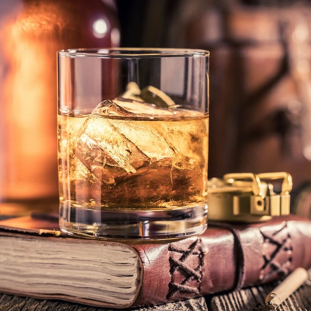 Old Fashioned Whiskey Glasses | Heavy Base, Thick Walls | Perfect for Scotch, Whisky, Mixed Drinks, Bourbon, Cocktails, Juice and Water - Crystalkart