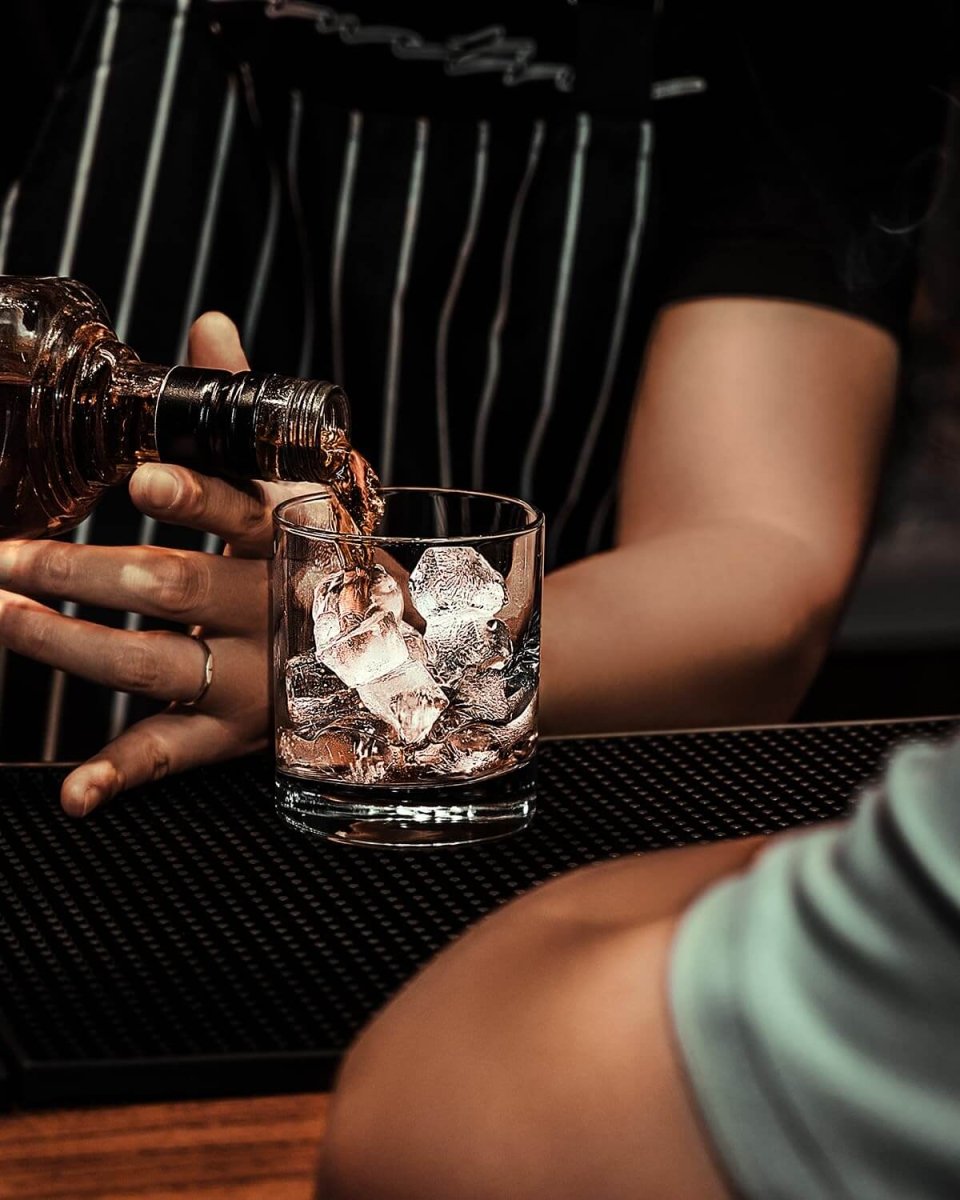 Old Fashioned Whiskey Glasses | Heavy Base, Thick Walls | Perfect for Scotch, Whisky, Mixed Drinks, Bourbon, Cocktails, Juice and Water - Crystalkart