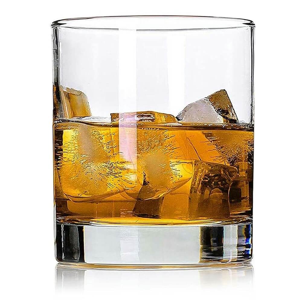 Old Fashioned Whiskey Glasses | Heavy Base, Thick Walls | Perfect for Scotch, Whisky, Mixed Drinks, Bourbon, Cocktails, Juice and Water - Crystalkart Main image