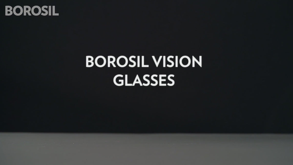 Borosil Vision Glass Set of 6 Pcs | 100% Borosilicate Glass Tumblers for Water, Cold Drinks, Juice | Flame Proof, Microwave & Dishwasher Safe | for Daily use & Gifting
