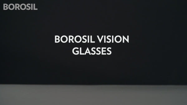 Borosil Vision Glass Set of 6 Pcs | 100% Borosilicate Glass Tumblers for Water, Cold Drinks, Juice | Flame Proof, Microwave & Dishwasher Safe | for Daily use & Gifting