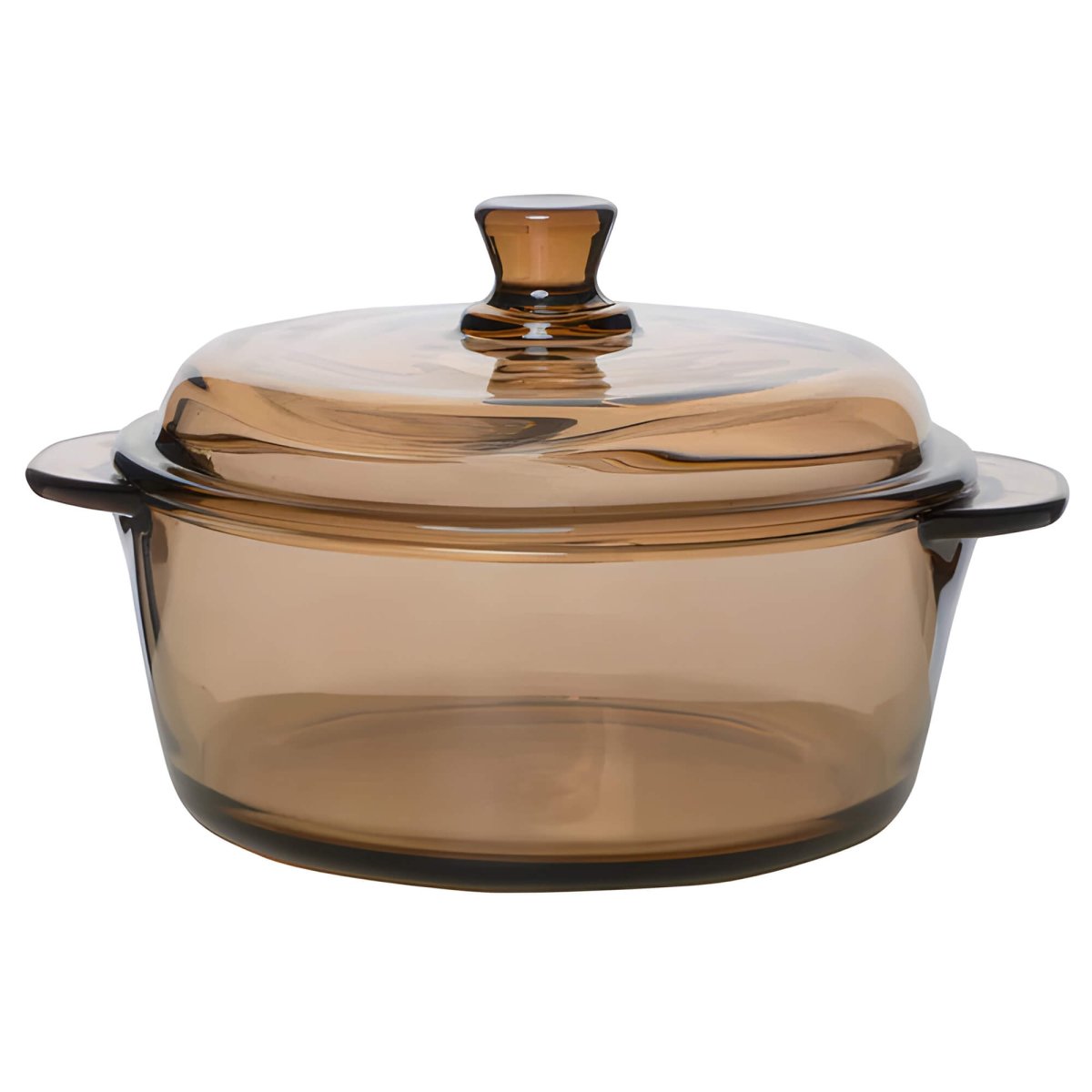 Round Color Glass Casserole with Lid, 1000 ml | Microwave Safe, Heat Resistant, Easy to Clean, Stylish Serving Bowl for Cooking, and Storage | Durable Glass Design for All Occasions - Crystalkart Main image