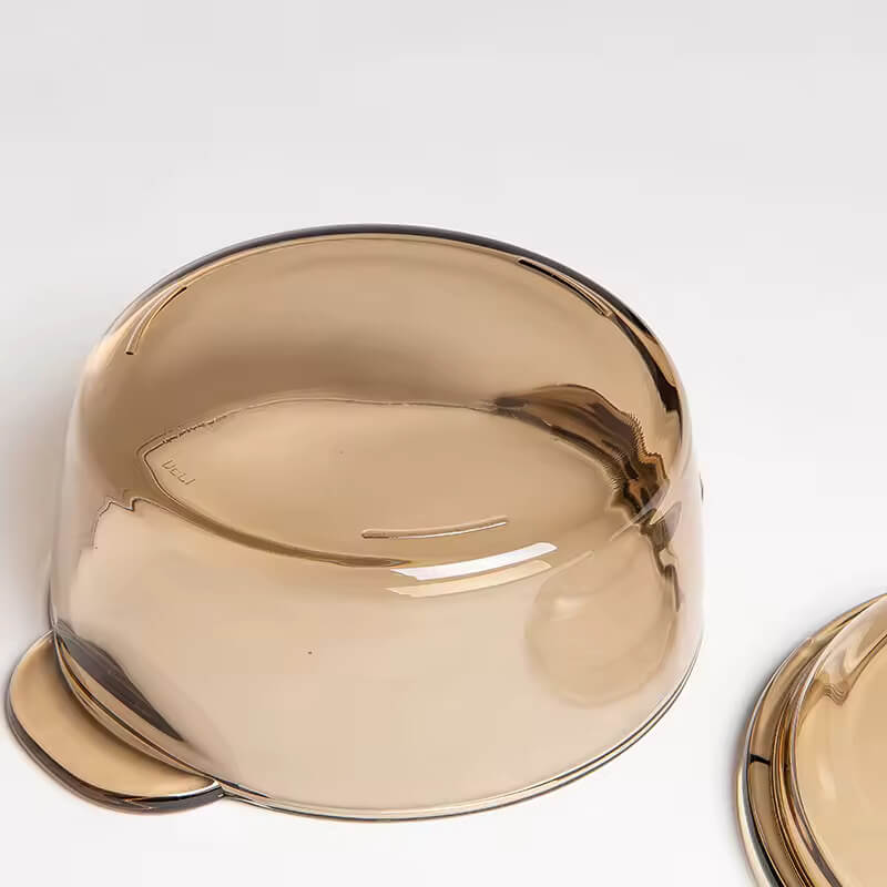 Round Color Glass Casserole with Lid, 1000 ml | Microwave Safe, Heat Resistant, Easy to Clean, Stylish Serving Bowl for Cooking, and Storage | Durable Glass Design for All Occasions - Crystalkart