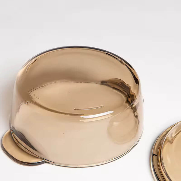 Round Color Glass Casserole with Lid, 1000 ml | Microwave Safe, Heat Resistant, Easy to Clean, Stylish Serving Bowl for Cooking, and Storage | Durable Glass Design for All Occasions - Crystalkart