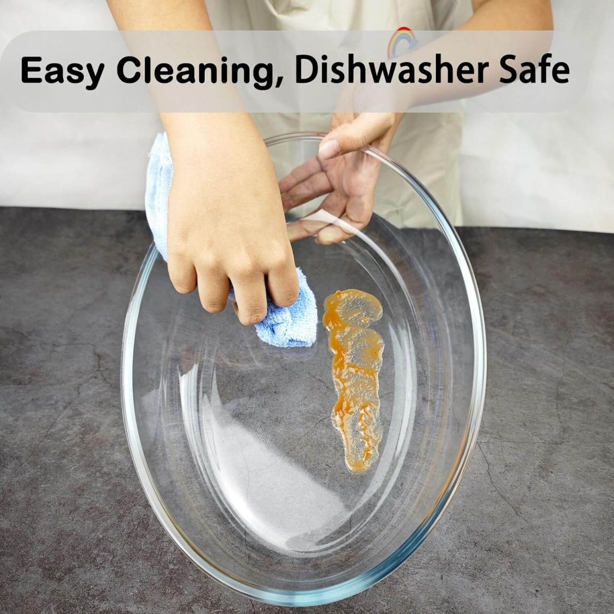 Versatile Set of 3 Oval Glass Baking Dishes – Durable, Transparent, Even - Heating – Microwave, Dishwasher, and Freezer Safe – 2400ml, 1600ml, 700ml - Crystalkart