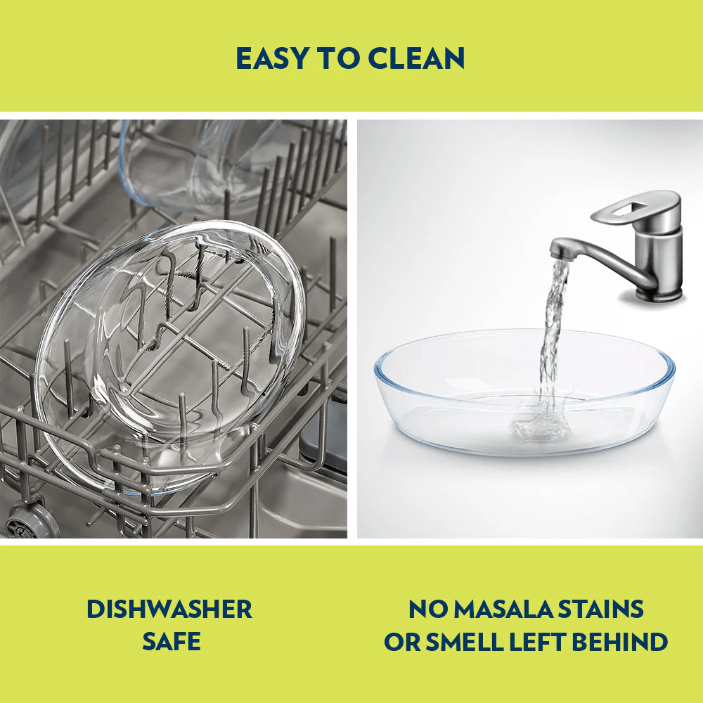 Versatile Set of 3 Oval Glass Baking Dishes – Durable, Transparent, Even - Heating – Microwave, Dishwasher, and Freezer Safe – 2400ml, 1600ml, 700ml - Crystalkart