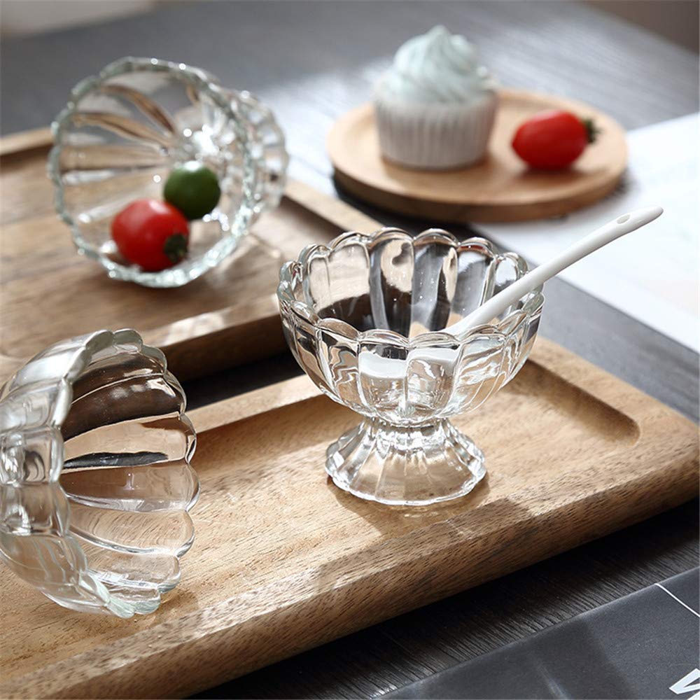 Vintage Crystal Glass Dessert Bowl, 140ml | for Serving Dessert, Ice Cream, Pudding and Fruit Salad - Crystalkart
