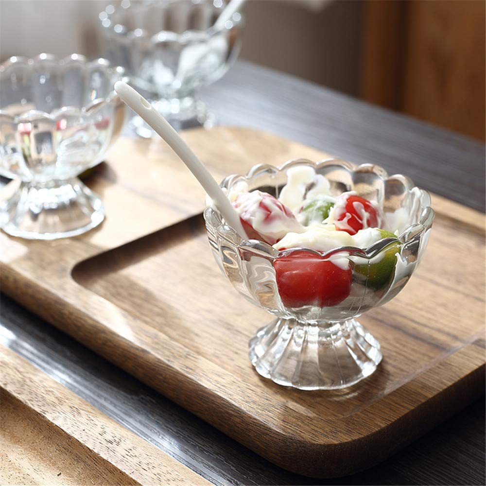Vintage Crystal Glass Dessert Bowl, 140ml | for Serving Dessert, Ice Cream, Pudding and Fruit Salad - Crystalkart